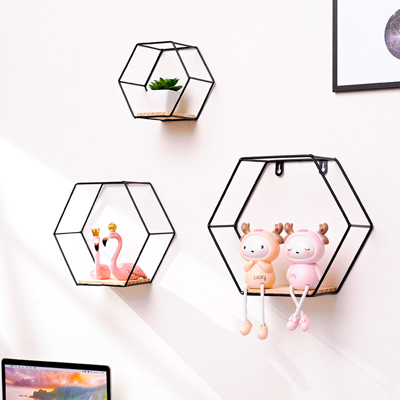 Hexagonal Shelves For Wall Decorations